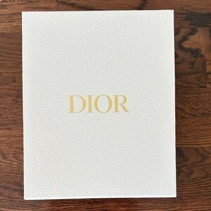 Dior Textured White Box with Gold Logo
